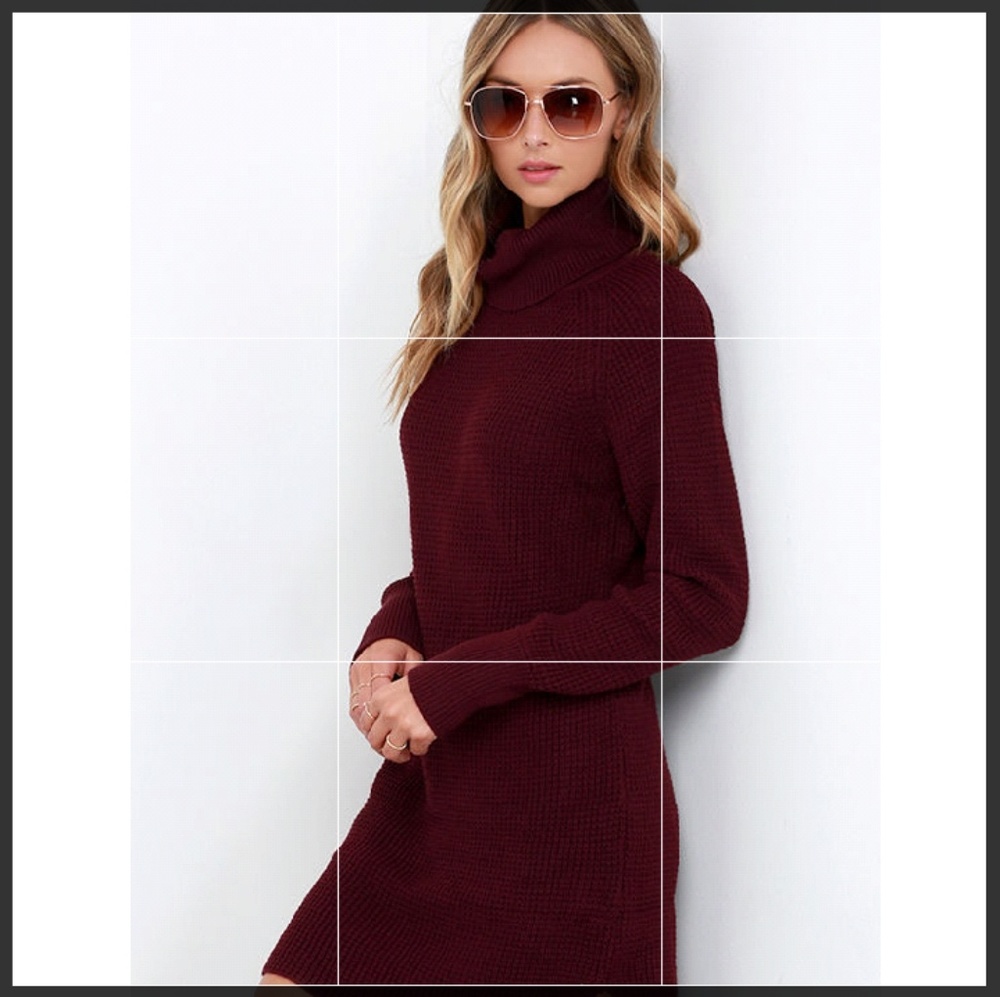 New Wine Chunky Sweater Dress - Picture 5 of 7
